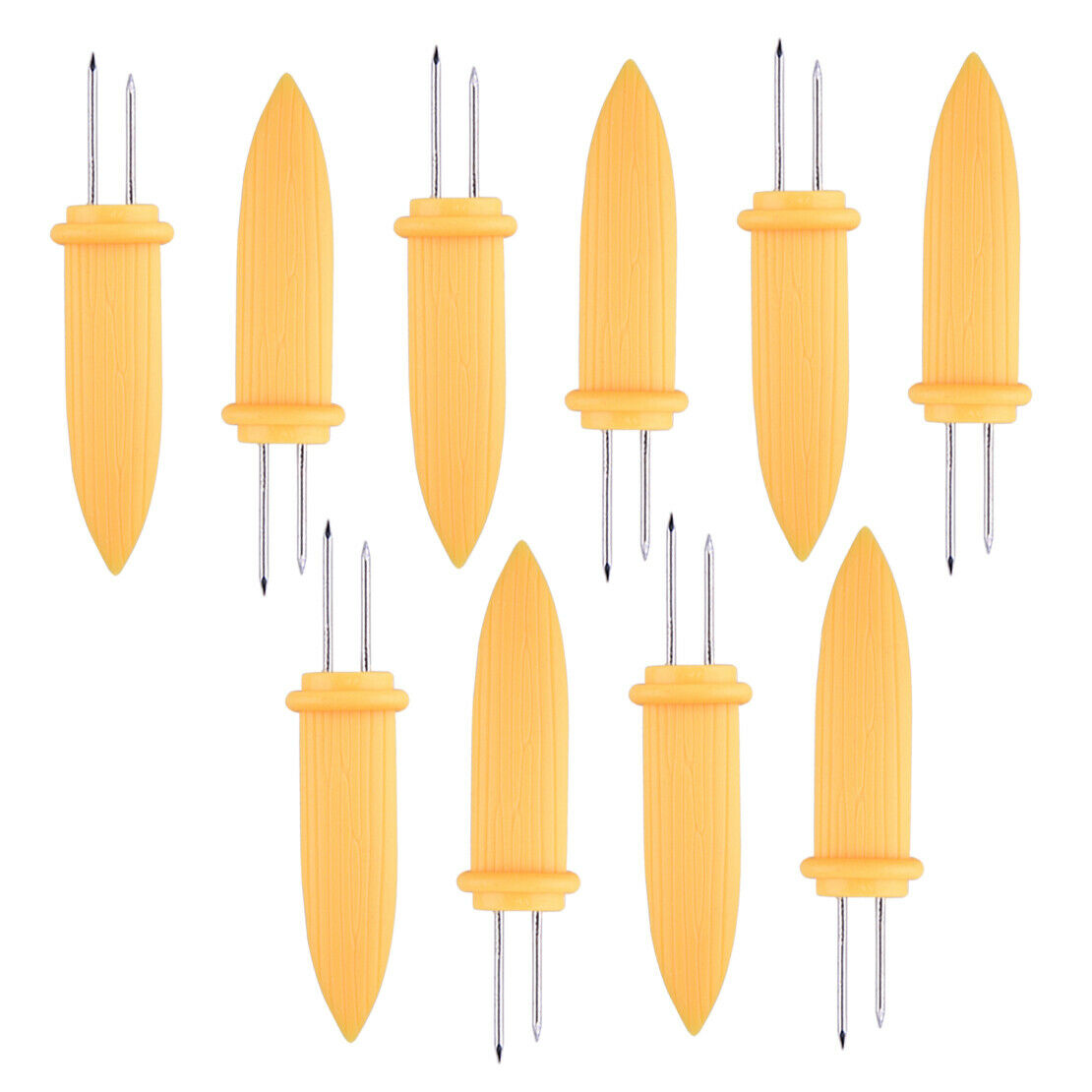 10Pcs Safe Corn on the Cob Holders Skewers Needle Forks Prongs BBQ Barbecue An