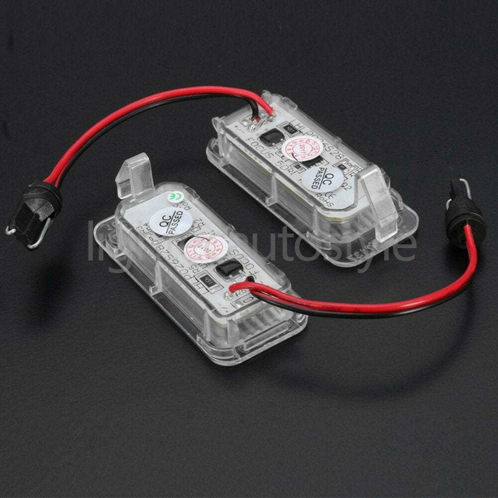 2x LED XENON WHITE LICENSE NUMBER PLATE LIGHT LAMP BULB FORD FIESTA FOCUS MONDEO