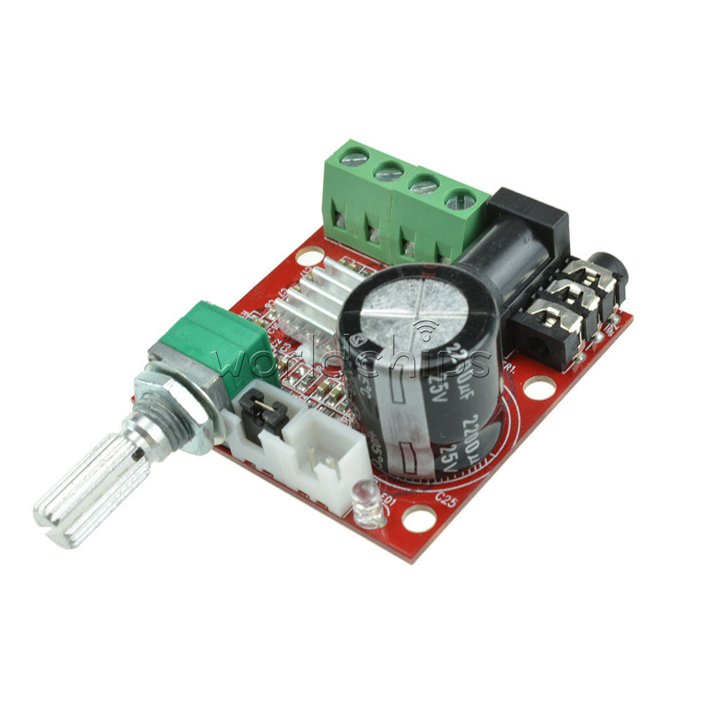 Hi-Fi PAM8610 Audio Stereo Amplifier Board Module Dual D Class Channel 2X10W 12V