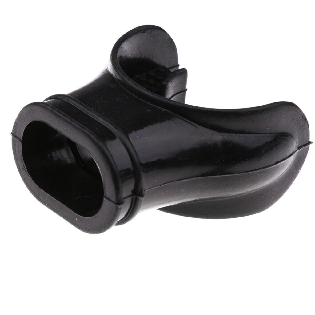 2X Silicone Scuba Diving Tube Snorkel Mouthpiece Regulator Diving Sports Black
