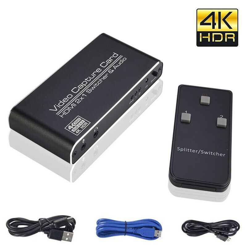 1080P USB3.0 Capture Card MI 2X1 Loop MI 4Kp60 & MIC Audio Capture Card Game N9