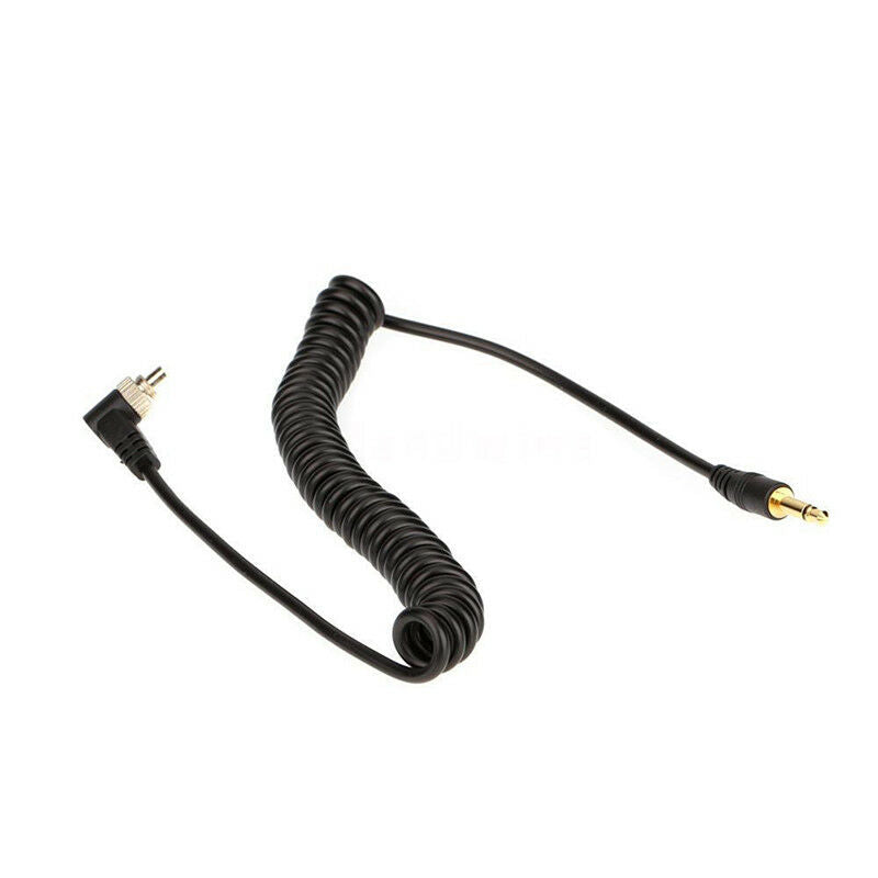 3.5mm to Male PC Flash Sync Cable Screw Lock for Trigger Studio Light  Xz
