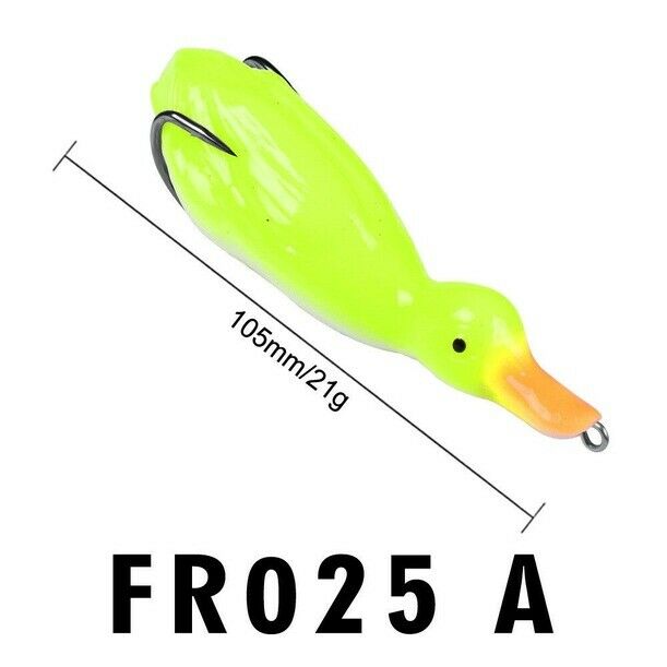6pcs Floating Soft Duck Lure 21g Topwater Plastic Bass Bait Fishing Tackle
