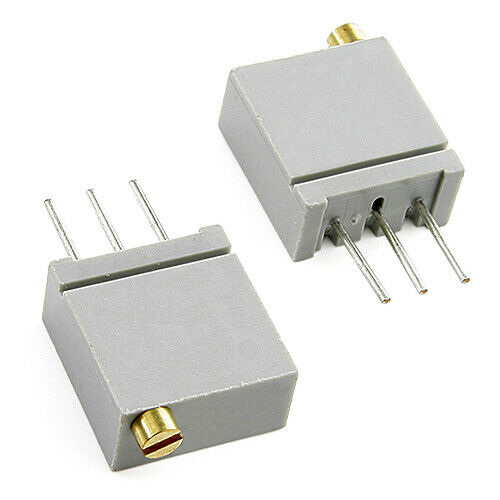 [8pcs] 67WR50K Potentiometer 50K Ohm 20 Turn 10% 0.5W THT