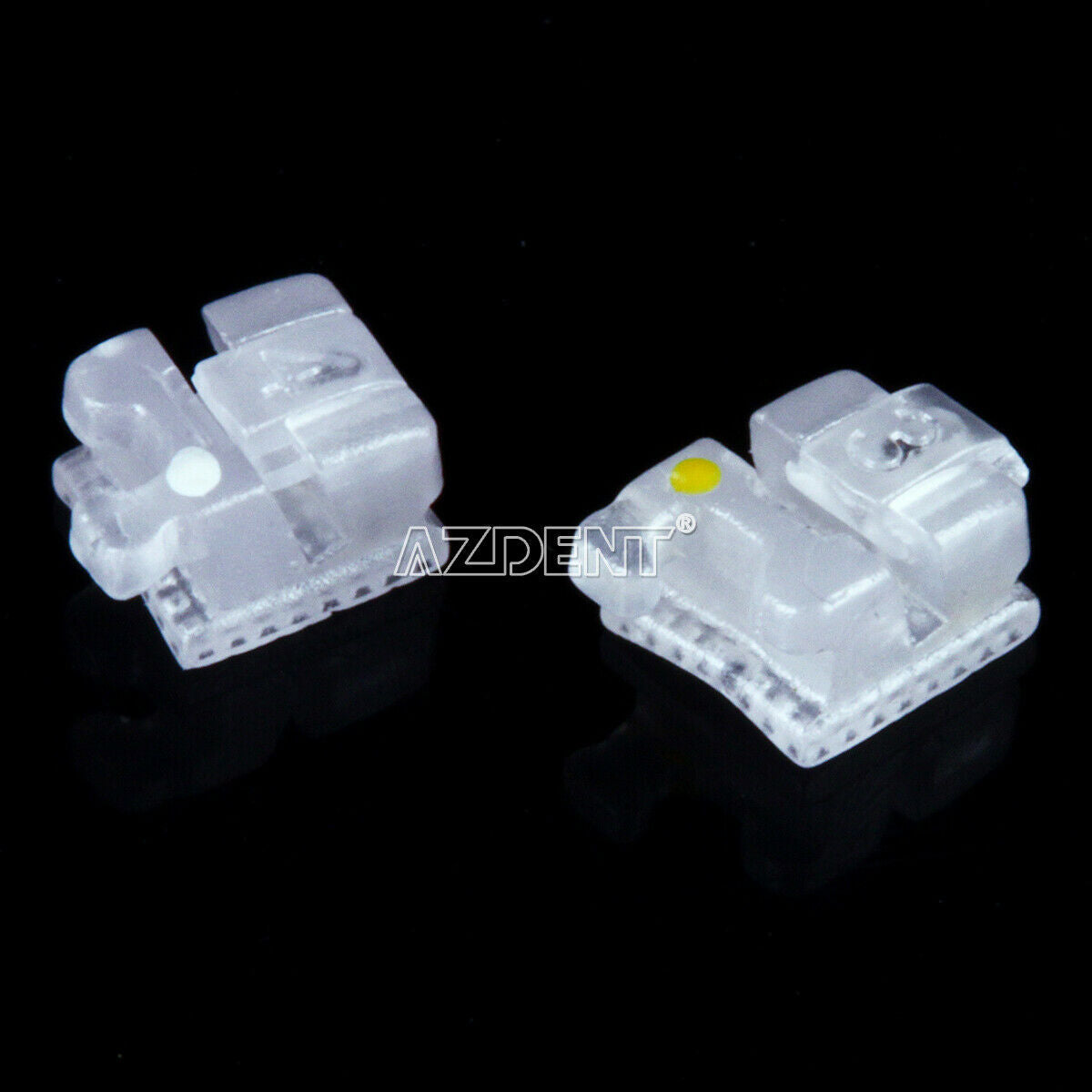 Dental Orthodontic Ceramic Self-Ligating Brackets Brace Roth.022 Hooks 345