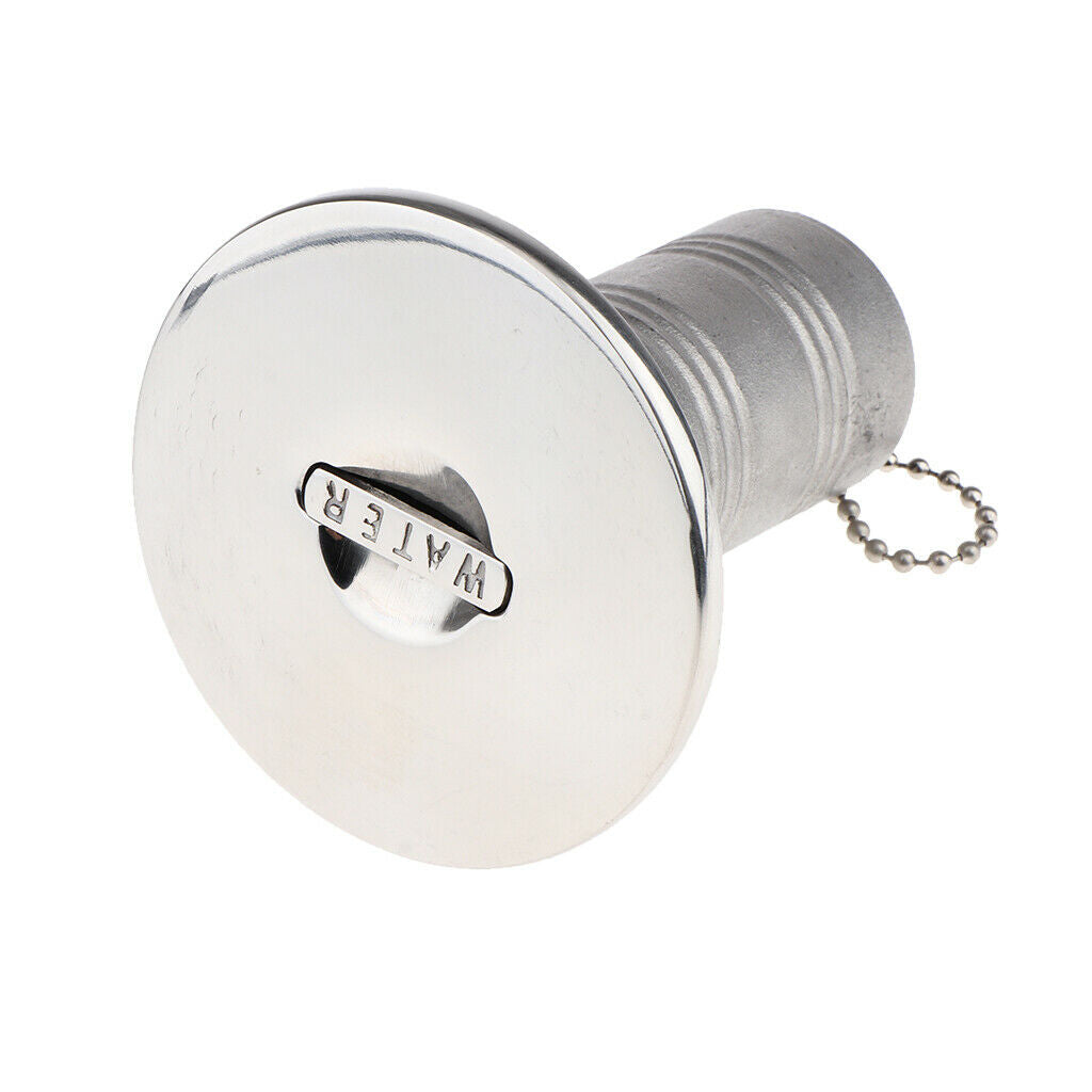 Boat Deck Fill/Filler Keyless   1-1/2 (38mm) 316 Stainless Steel Water