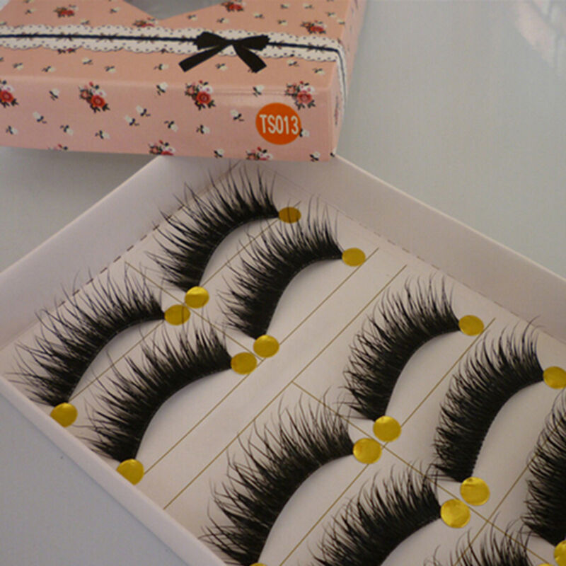 Long 5 Pairs Makeup Nice False Eyelashes Thick Cross Eye Lashes Extension.l8