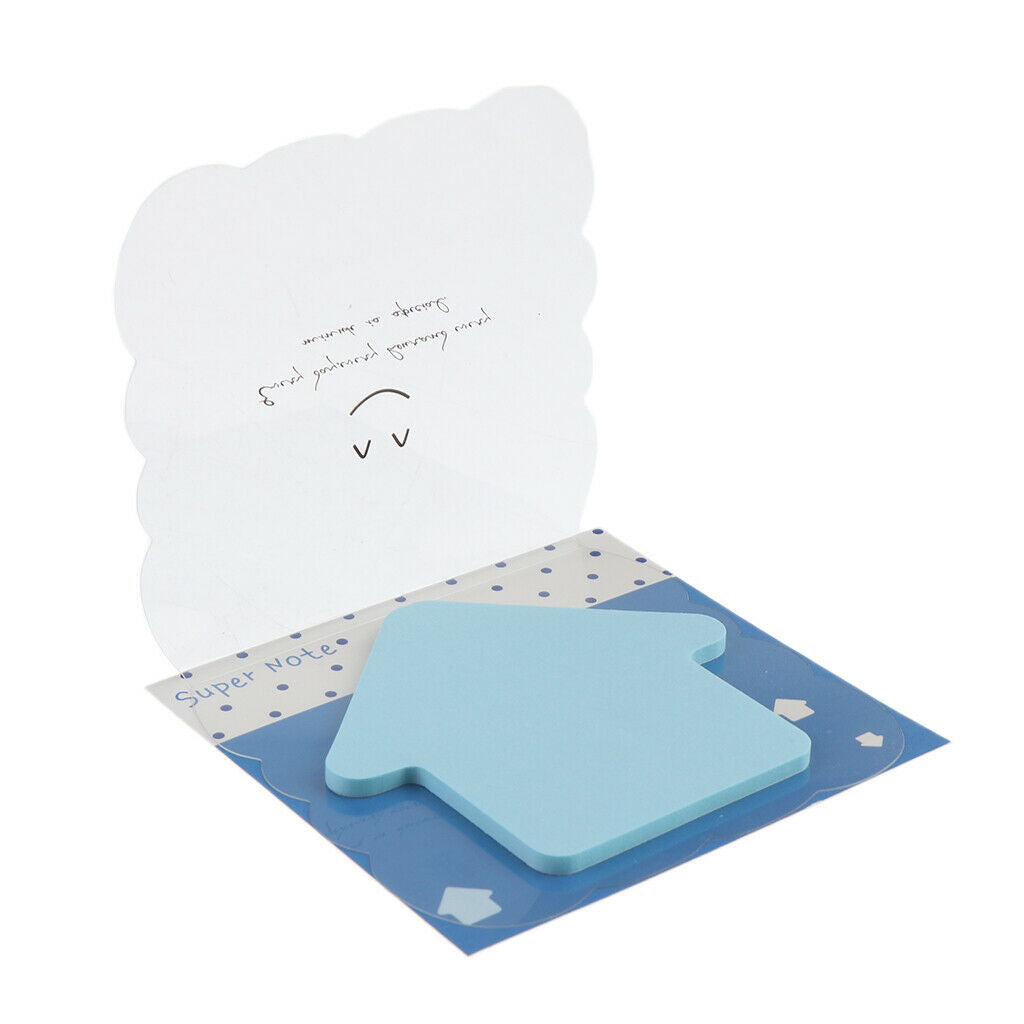 1Pcs Sticky Marker Pads Office Supplies Blue Self-Adhesive Stick Notes Memo Pads
