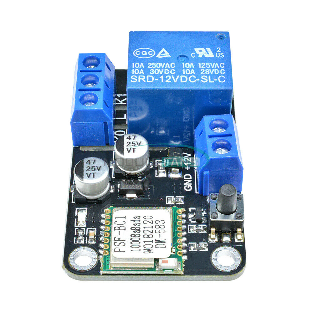 DC12V ESP8285 Smart Wifi Self-lock Switch Relay Delay Module By APP IOS Android