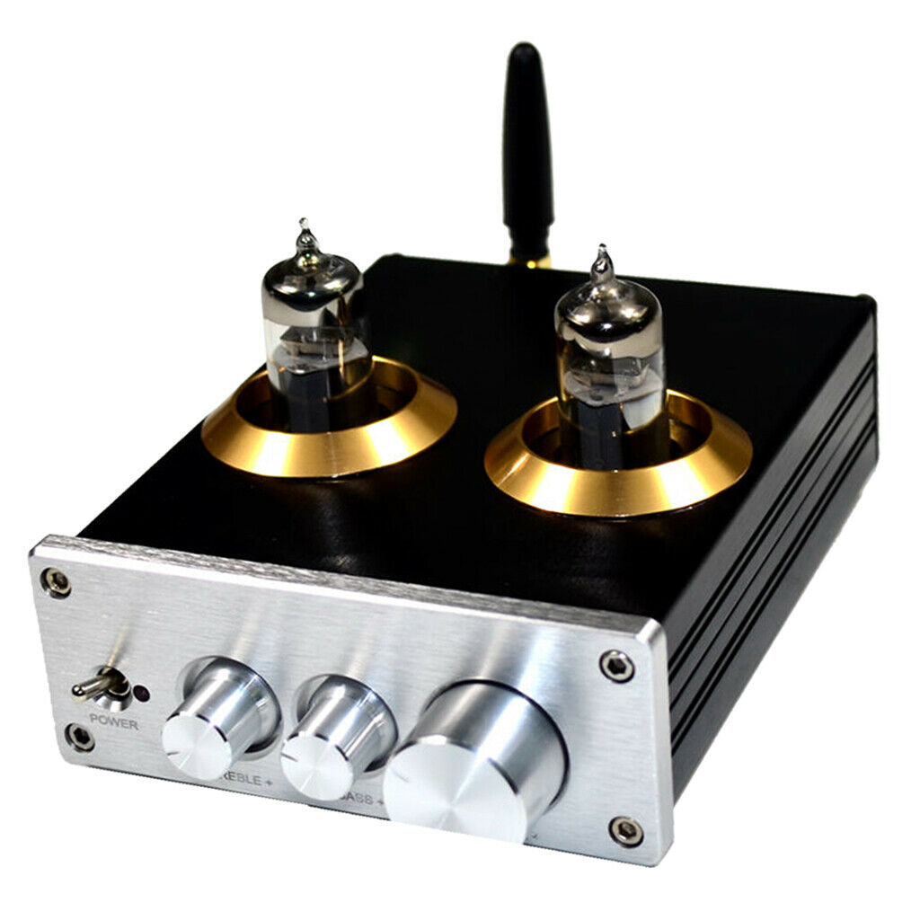 Upgrade NE5532 Stereo 6J5 Tube Preamplifier With Treble Bass   Ajustment