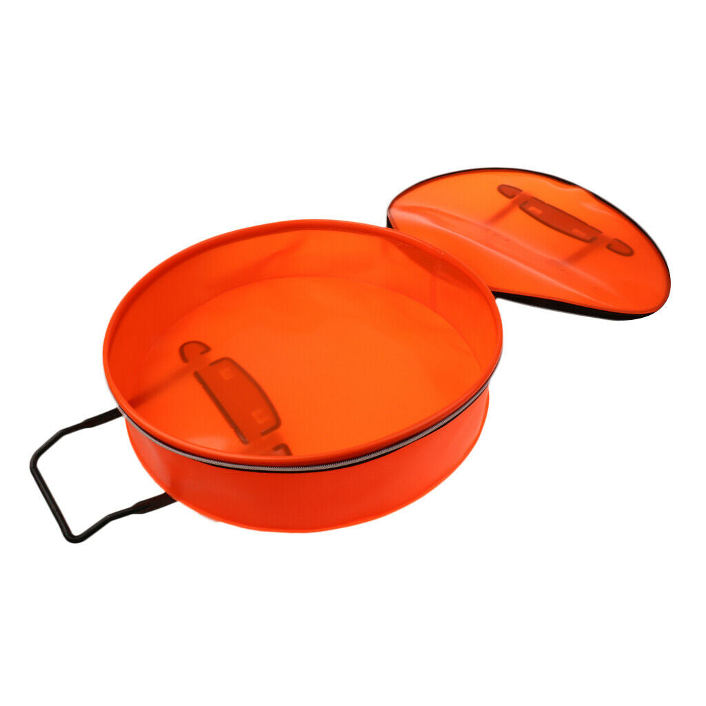 Fishing Tackle Bag EVA Fish Bucket Handbag Waterproof Fish Package Orange S