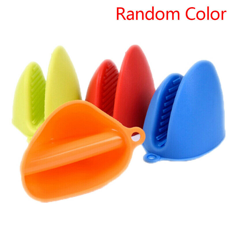 1PC Kitchen Glove Heat Resistant Grip Baking BBQ Mitt Oven Pot Holder Silic Fx