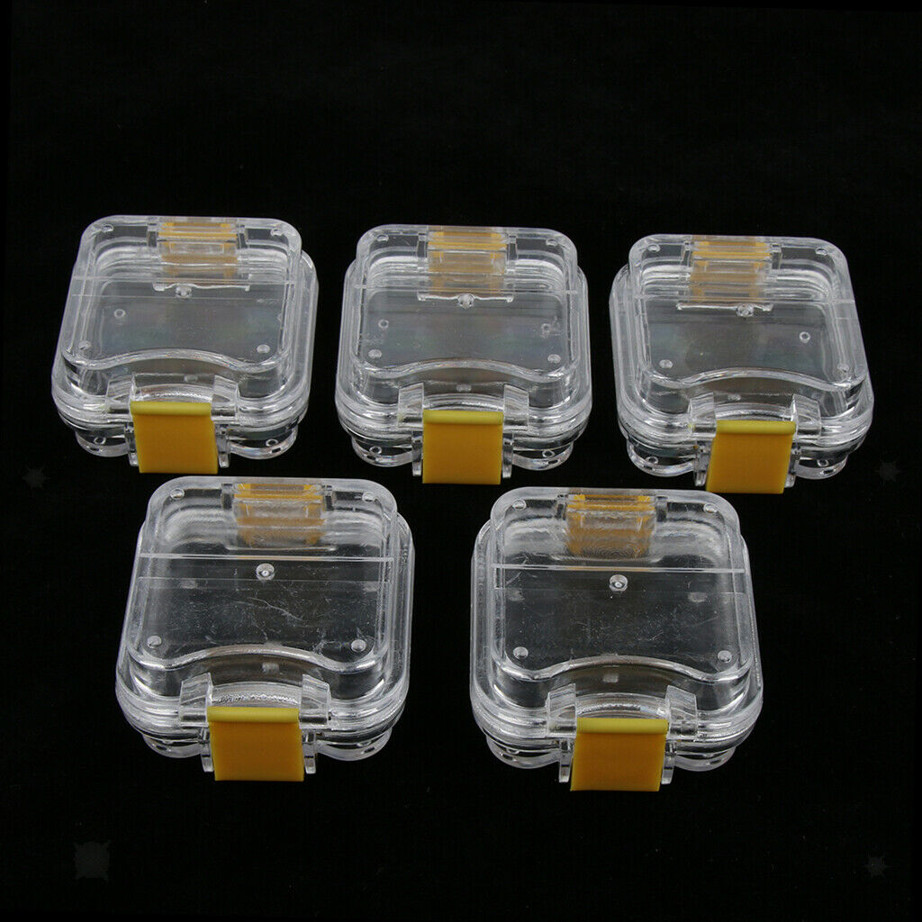 5 Pcs Travel Mini Denture Box Dental Orthodontic Containers MouthGuard Case
