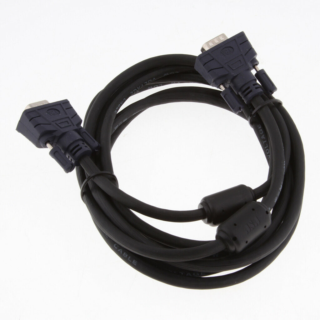 VGA Male to Male Video Monitor Connector Cable Support 1080P for Projector