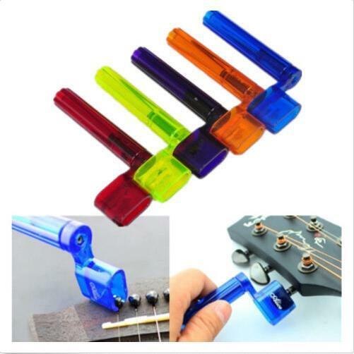 Daily use 1PC New Multicoler Plastic Guitar String Winder Peg Bridge Pin T.l8