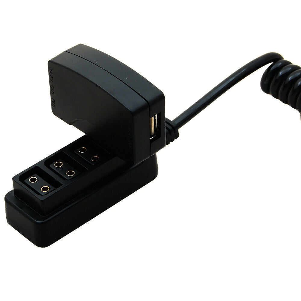 Portable D-Tap P-Tap To 5V USB Adapter Connector For Camcorder Cam