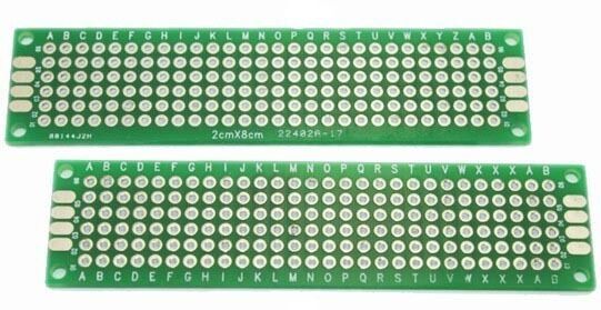 5Pcs Double Side Prototype PCB Board 2*8 2×8 cm 1.6mm 2.54mm for Arduino