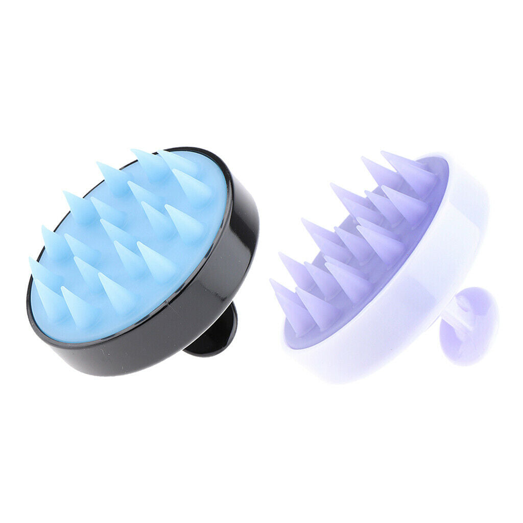 2x Soft Hair Scalp Massager Shampoo Brush Head Massage for Men Women Kids