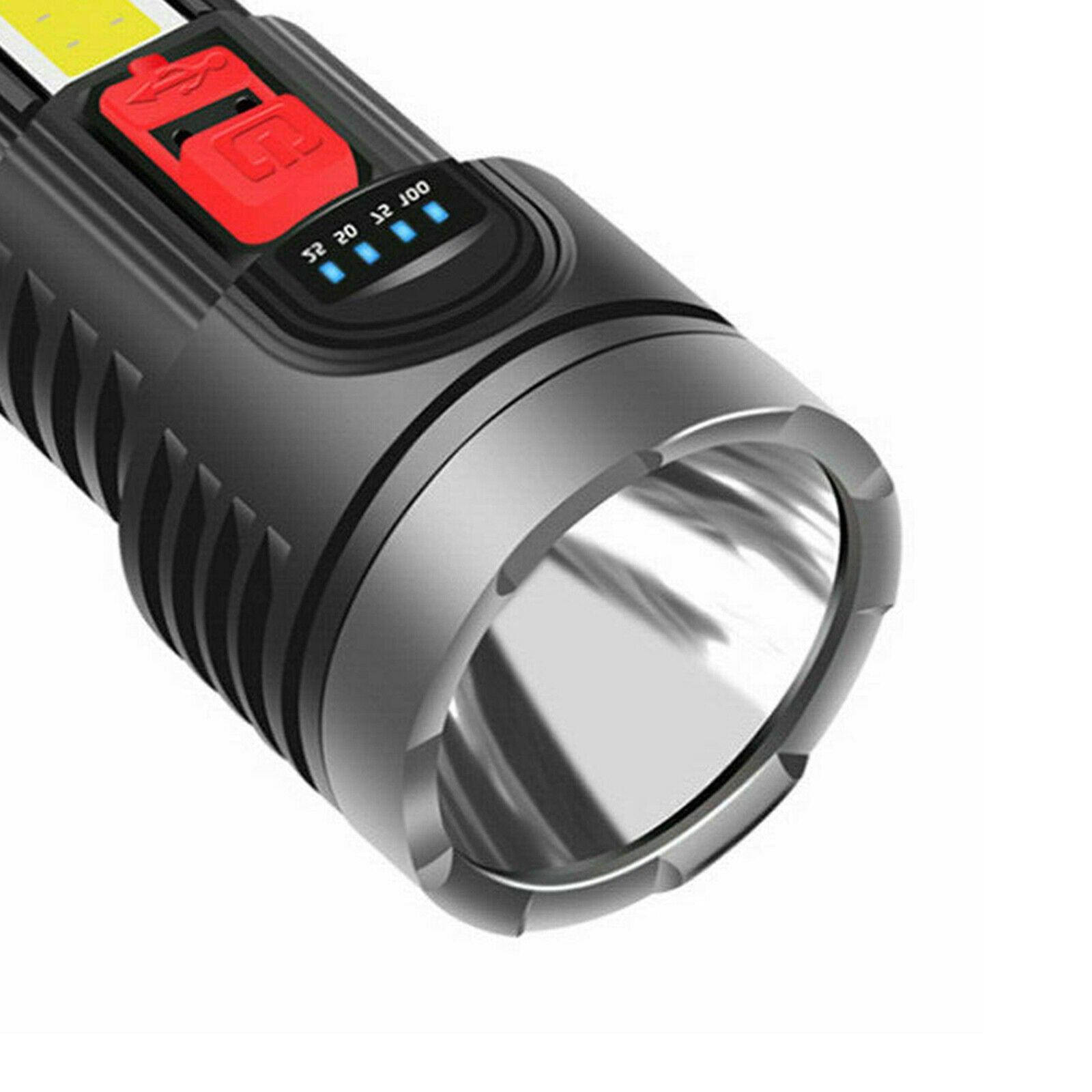 LED Torch Flashlight USB Cycling Mountain Bike Bicycle Lamp Portable Kit