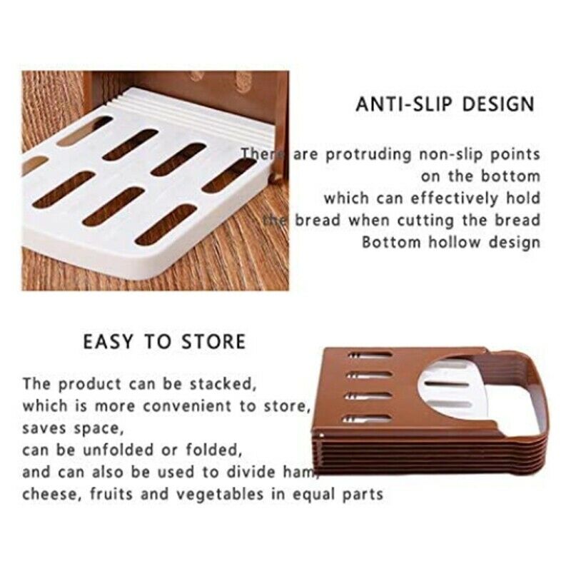 Bread Slicer, Bread/Bake/Bread Slicer Cutter, Foldable Bread Slicer Compact W5E3