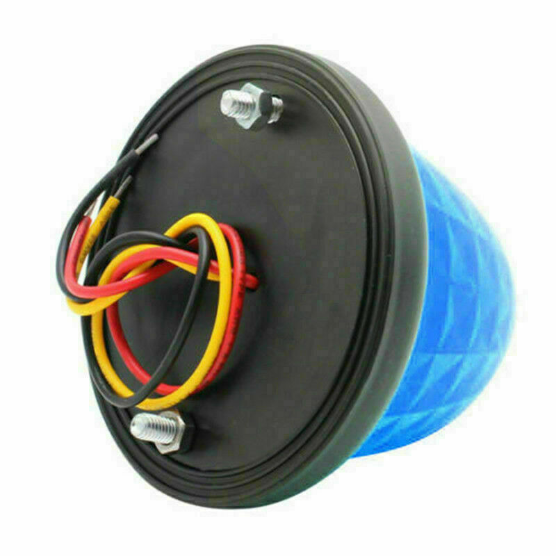 6X Round LED Blue Side Marker Beehive Cone Lights for Peterbilt Truck Trailer