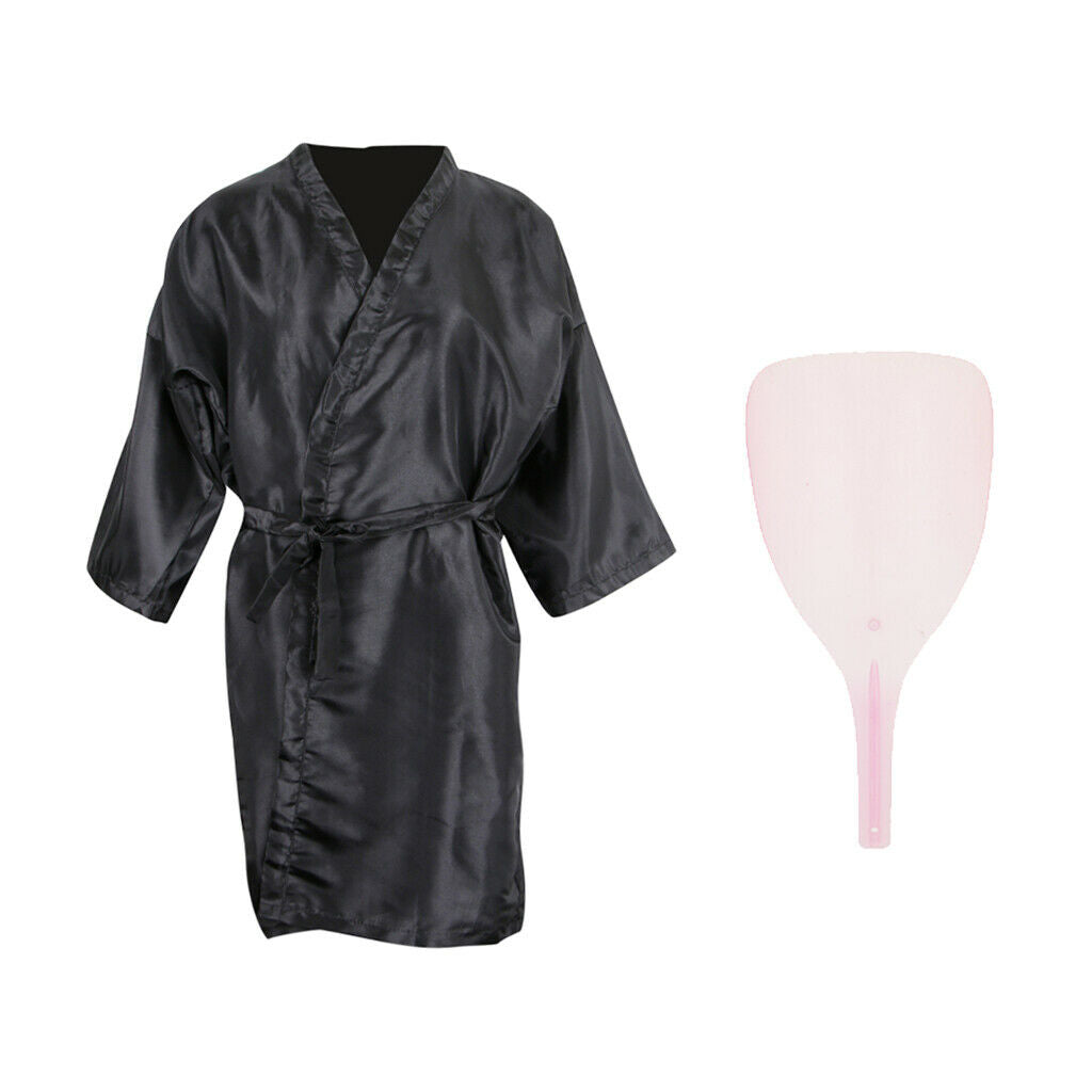 Hair Cutting Capes Gowns Stylist Barber Gown Apron w/ Hairspray Shield Kit