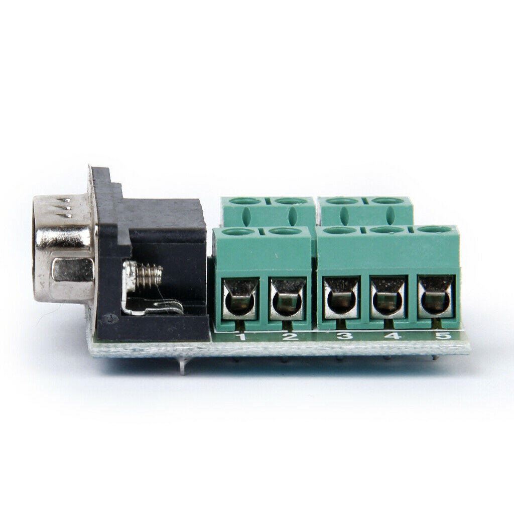 RS232 to DB9 Nut Type Male 9-Pin Male Adapter Signals Connection Module