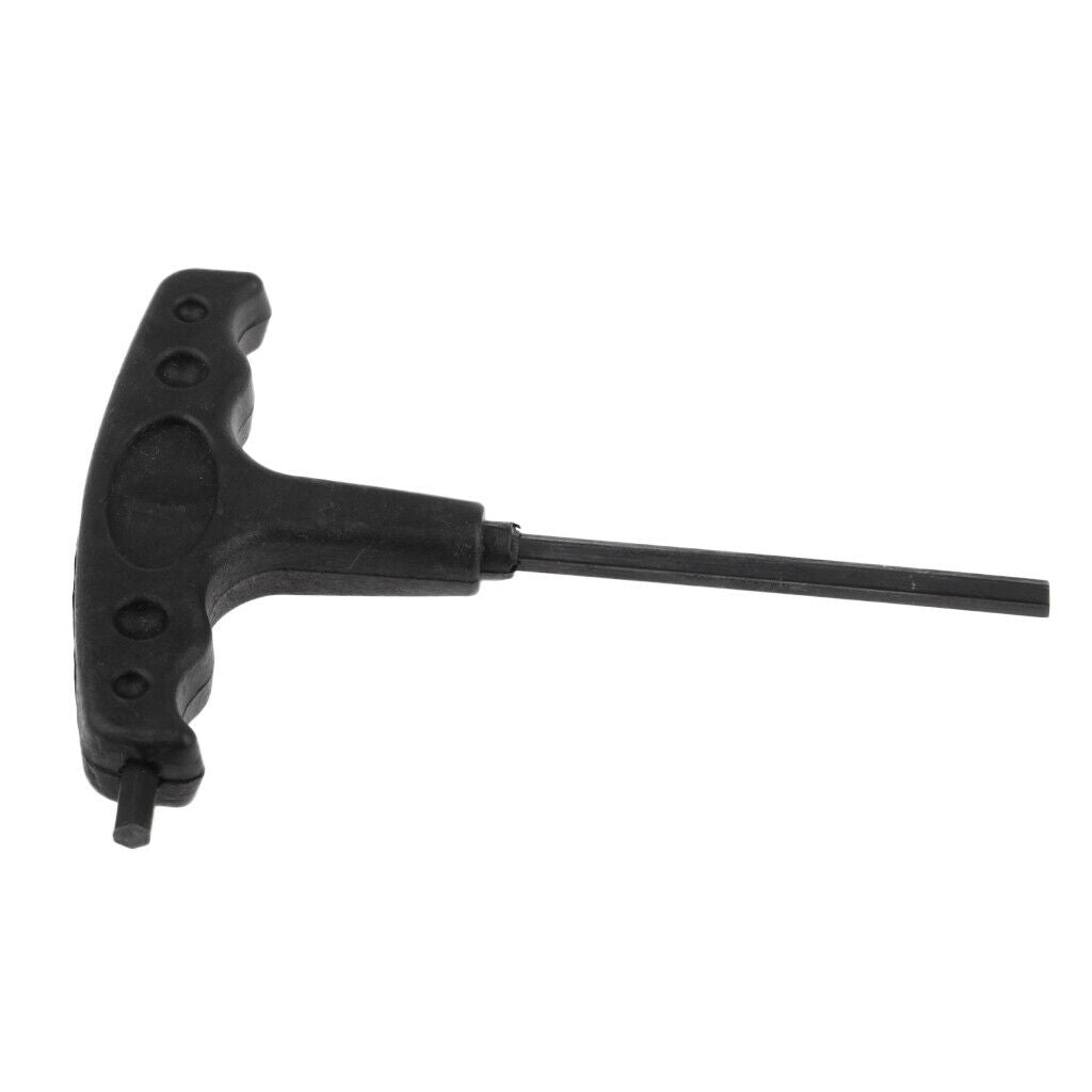 Inline Skates T Handle Wrench Hexagon Spanner Inline Skate Tool Kit Black