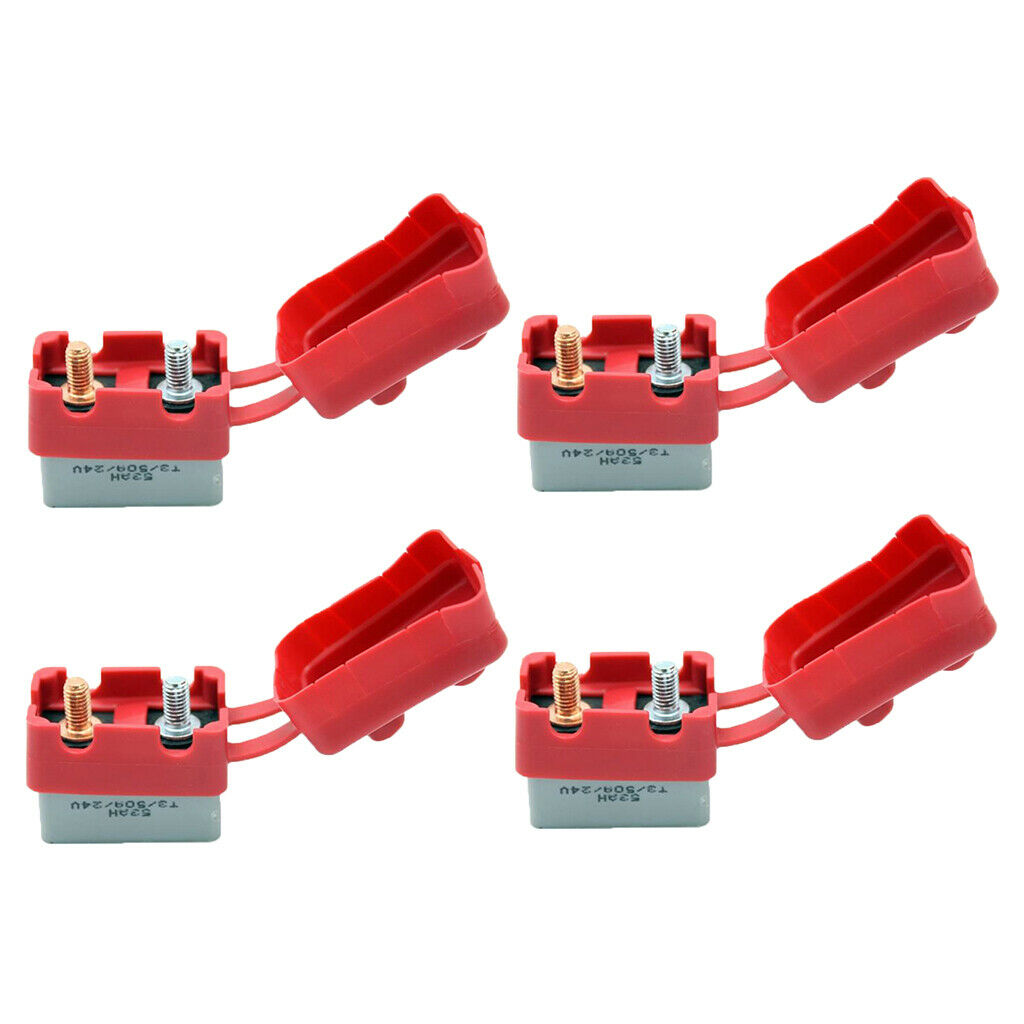 4pack 12V-24V Car Marine Boat Audio Circuit Breaker Manual Reset Fuseholder