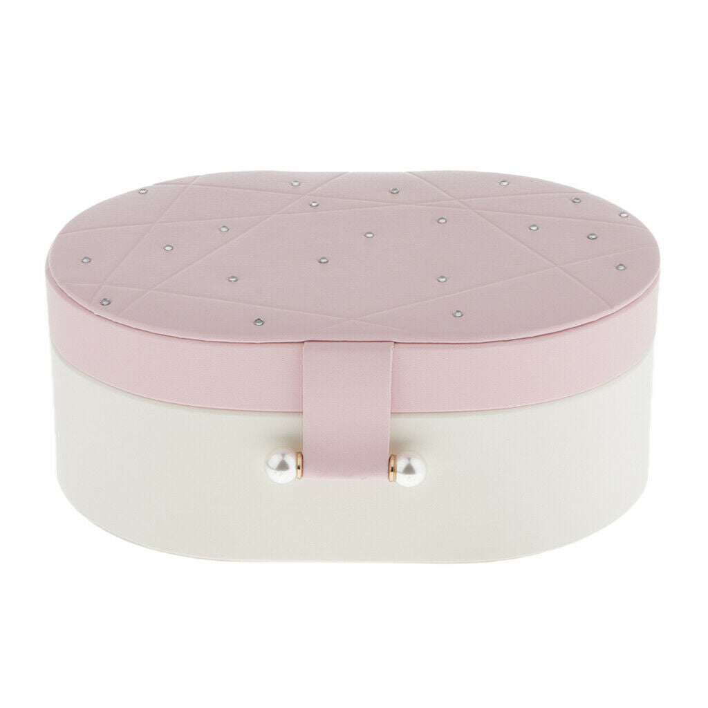 Jewelry Box Jewelry Organizer Collections Travel Storage Case Lockable Pink