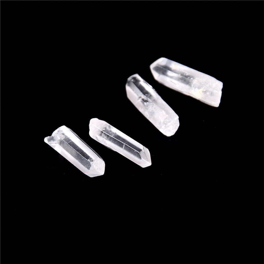50g Lot Tibet Natural Clear Crystal White Quartz Points Terminated Wand Sp.l8