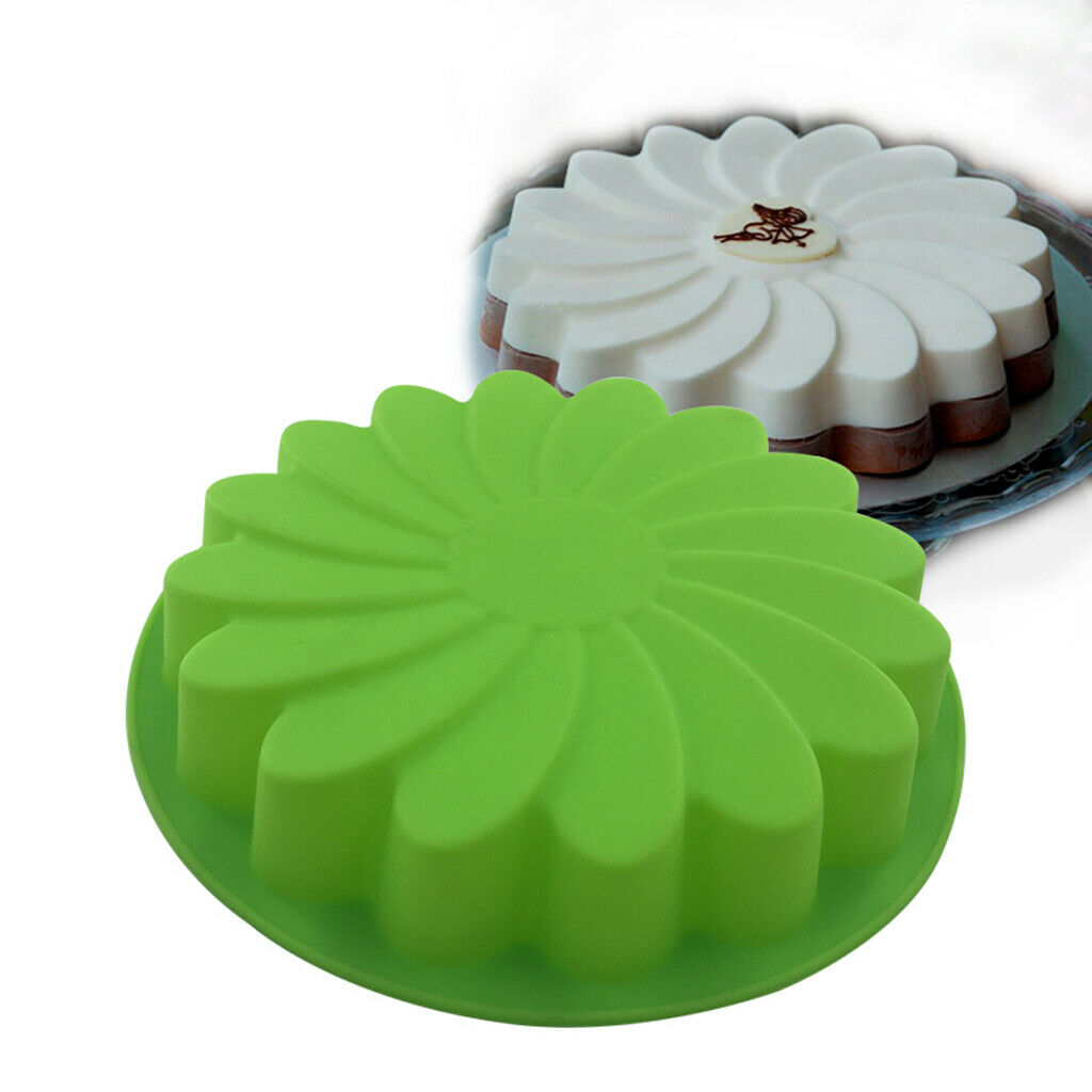 Round Non-Stick Silicone Cake Molds DIY Flower Pattern Cake Maker Baking Tool