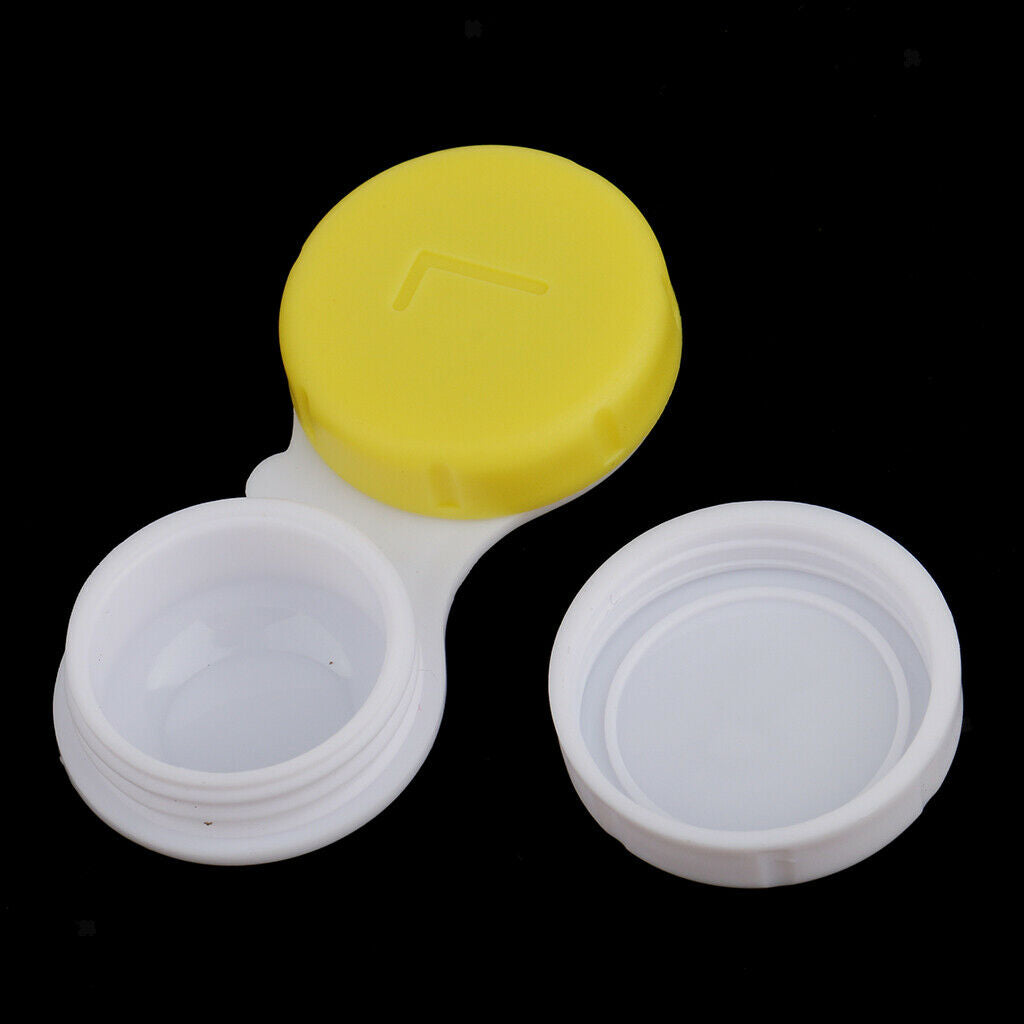 40pcs Pocket Plastic Mini Contact Lens Box Travel Contact Lenses Soaking Cases