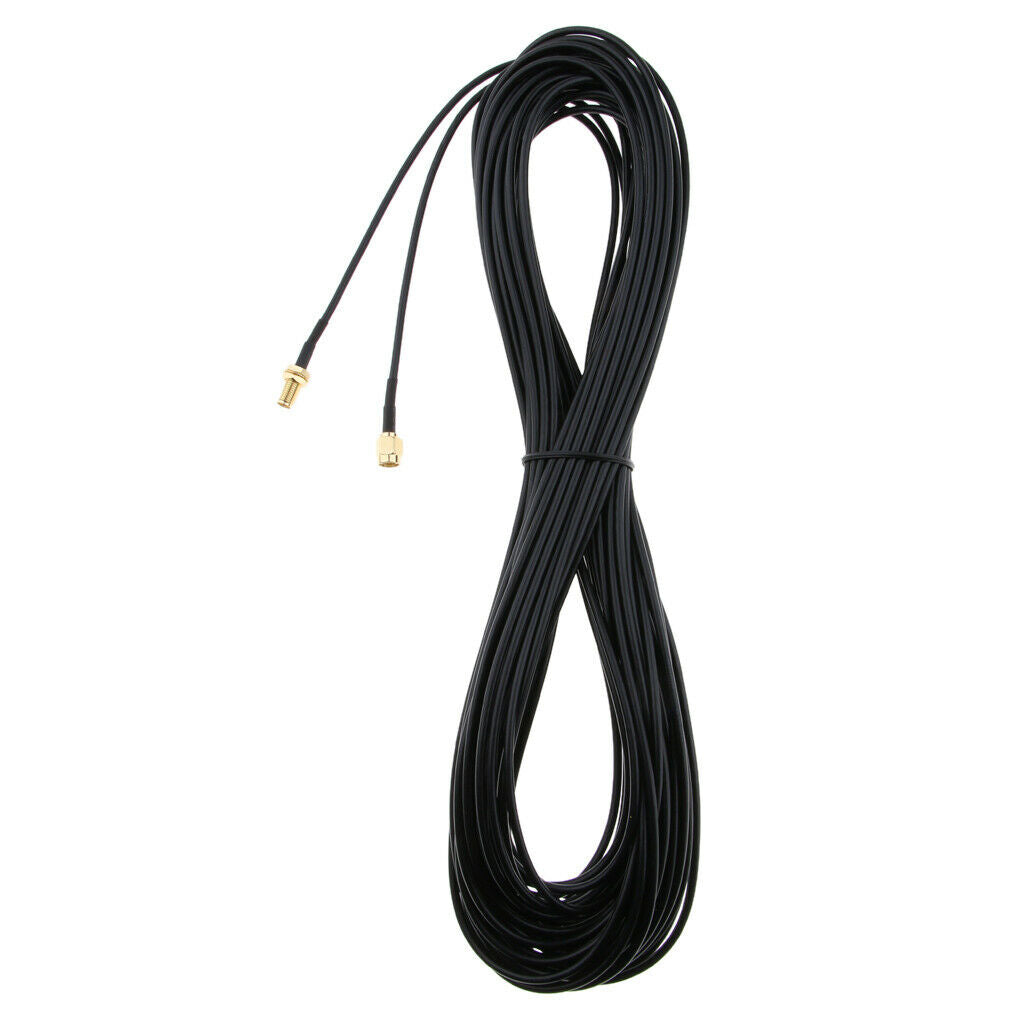20M/65.6Feet Extensional Cable SMA Male to SMA Female Coax Adapter WiFi Antenna