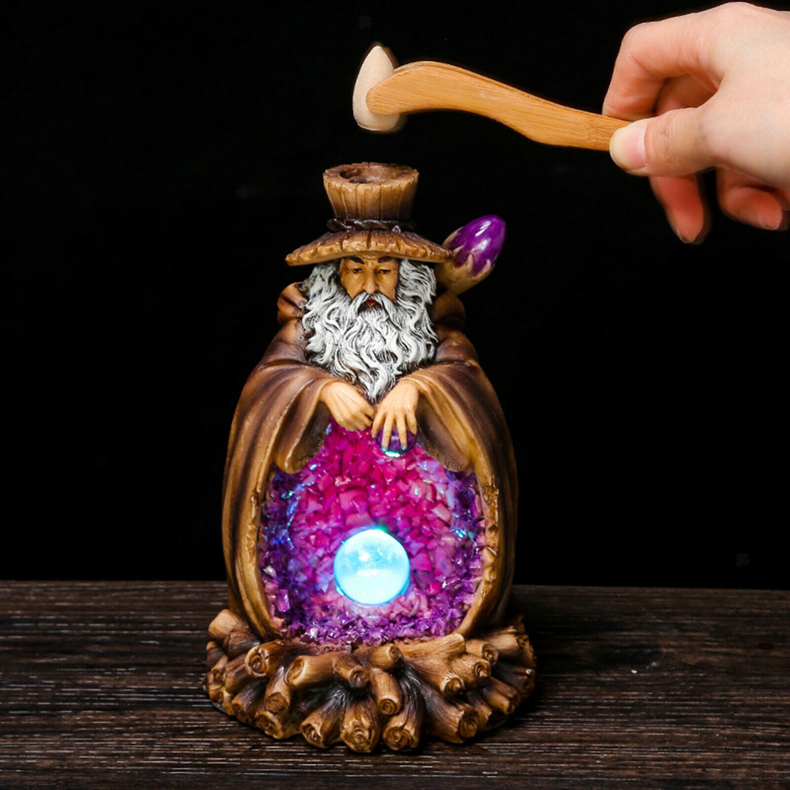 Backflow Incense Burner Waterfall Censer Incense Holder Ash Catcher Ornament