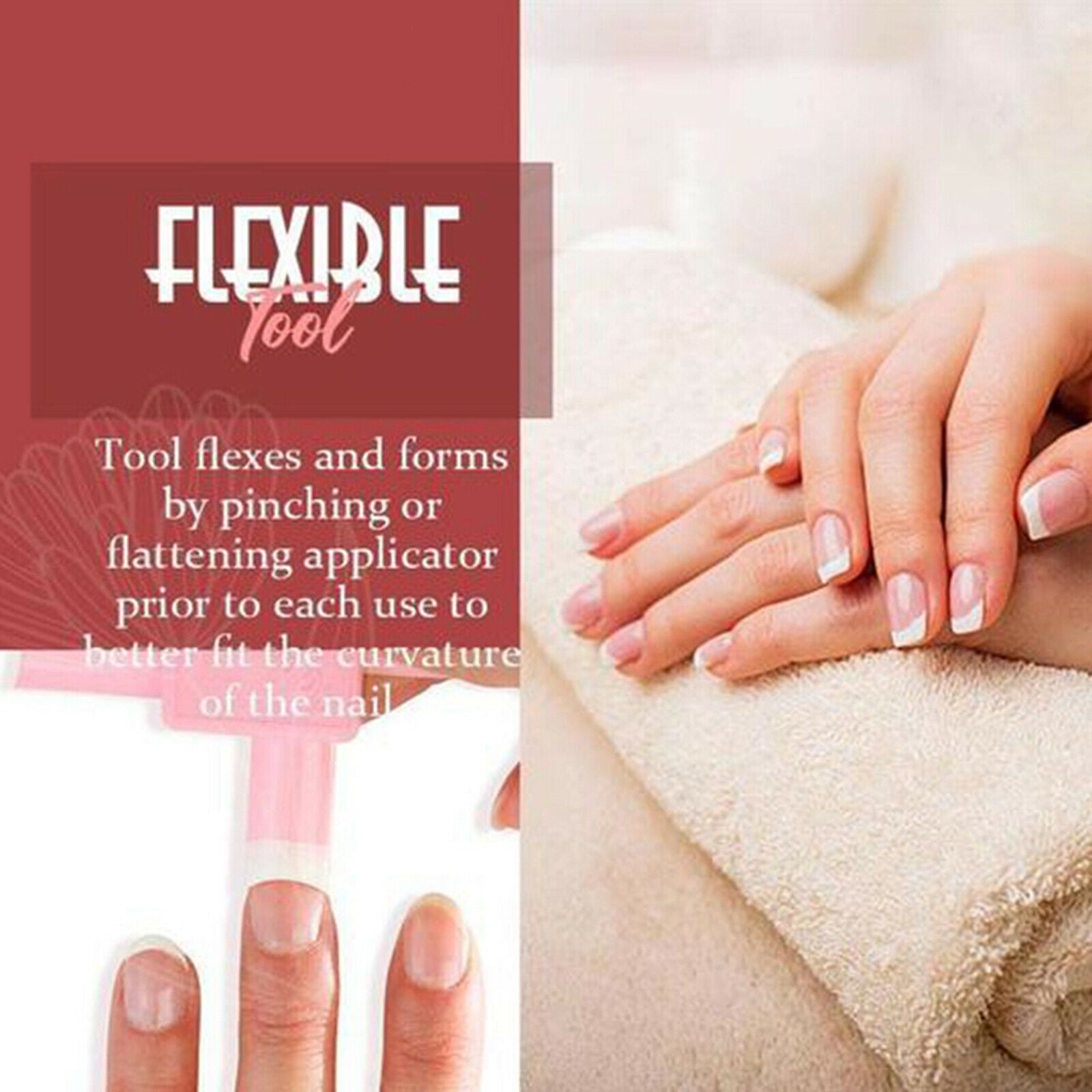 Easy French Nail Applicator Edge Trimmer Guide DIY Plate Fingers Manicure