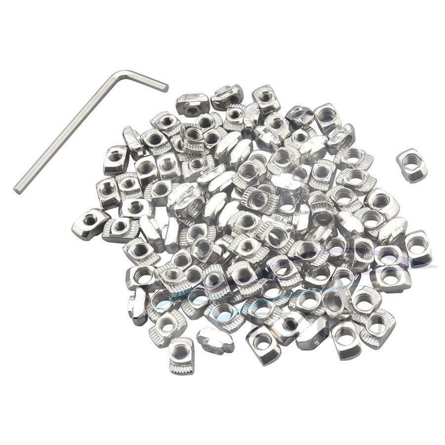 240 × 2020 Series T Nuts M3 M4 M5 T Slot Nut Hammer Head Fastener Nut Aluminum