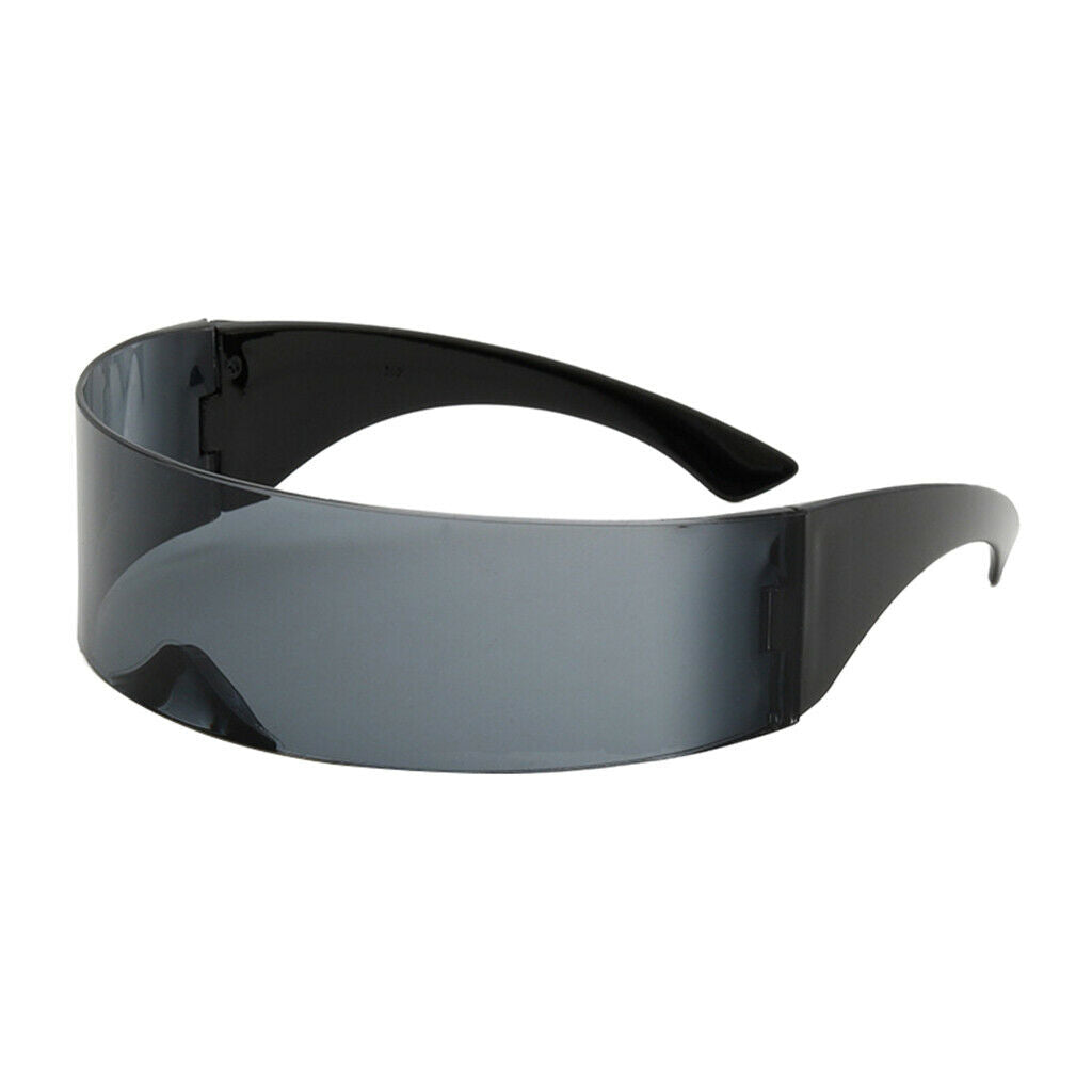 4PCS Unisex Fashion Futuristic Sunglasses Robotic Narrow Sun Glasses Eyewear