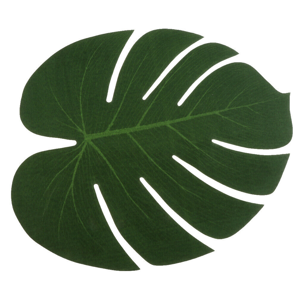 5x Large Artificial Leaf Faux Palm Leaves Table Placemat Dining Mat Pad