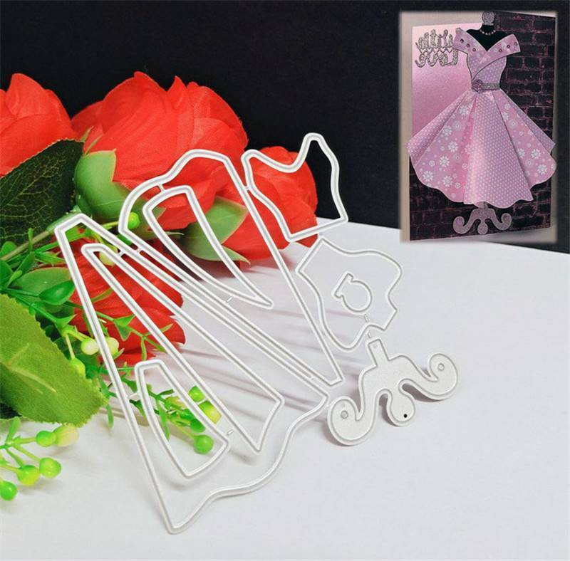 DIY Metal carbon steel dies Card Making Art Craft Princess Dress Scrapbooking