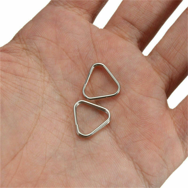 20pcs Metal Triangle Rings Split Camera Strap Hook Replacement Part Accessory
