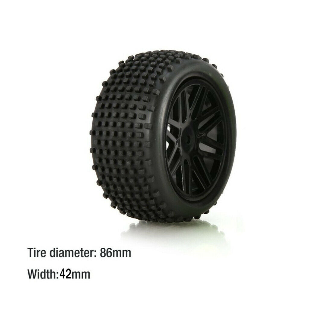 Wheel Rim Tires for WLtoys 1/10 144001 Scale Buggy RC Car Truck Assembly