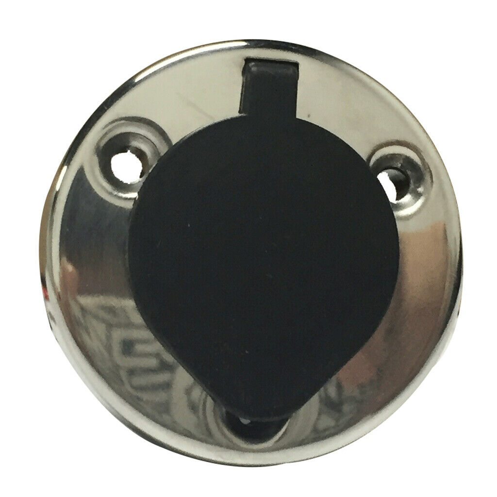 Black Marine Boat 2 Pin Stern Light Plug-in Pole Base Waterproof  Cover