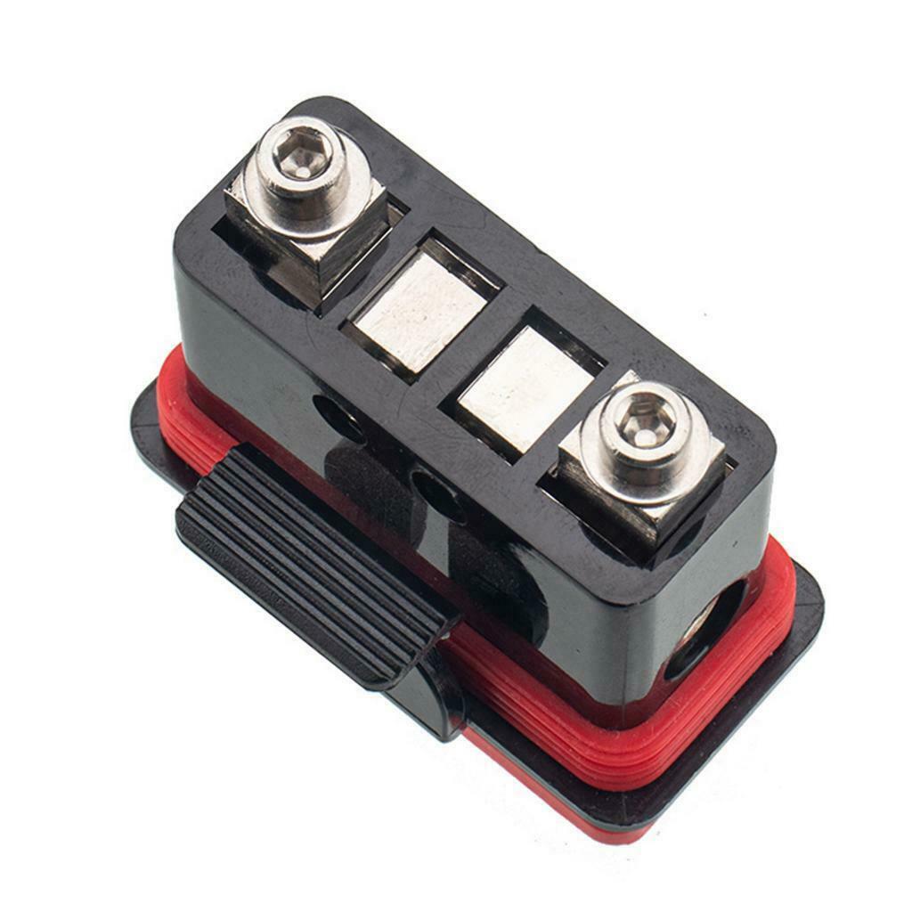 Car Dual Use AFS 60A+ATC 20A 4GA Fuse Holder + M4 M6 M8 Wrenches Black +Red