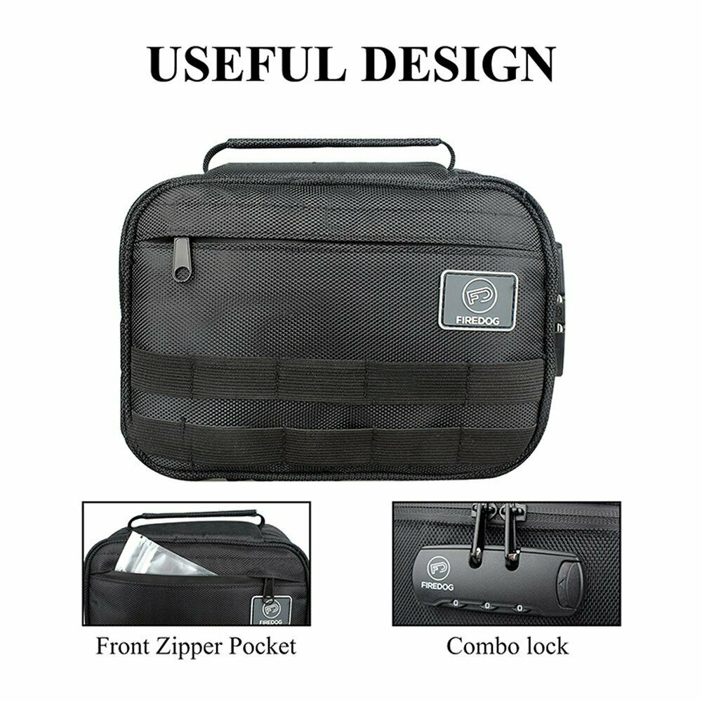 Smell Proof Bags With Combination Lock Carbon Lined Odor Proof Deodorized Stash