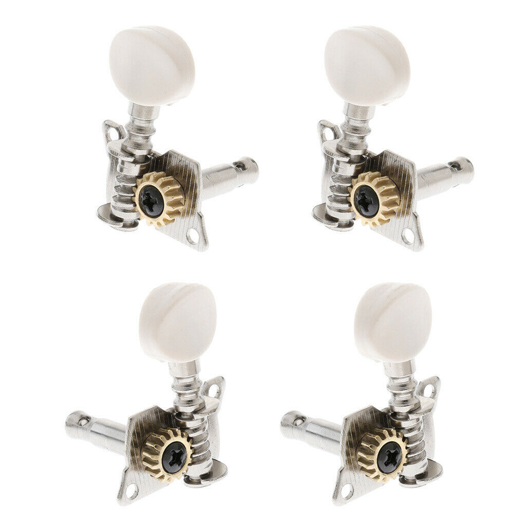 Exquisite 4x Metal Ukulele Hawaiian Guitar Tuning Pegs Key Open Gear