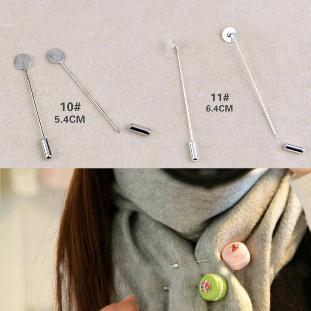 60pcs Bulk Suit Lapel Tie Hat Scarf Empty Tray Pad DIY Glue On