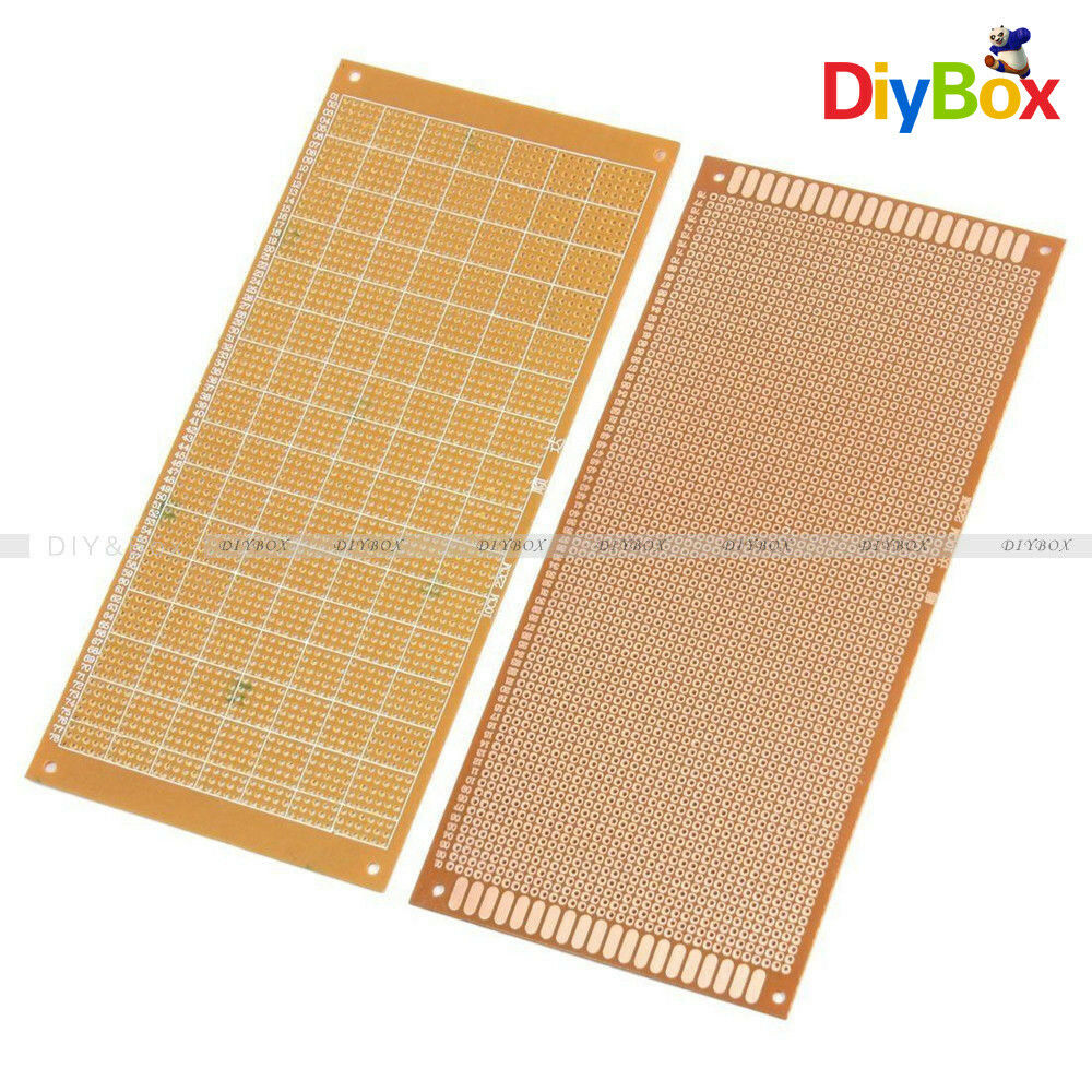 2PCS 10x22cm Soldering Prototype Copper PCB Board Single Side Universal 2.54mm