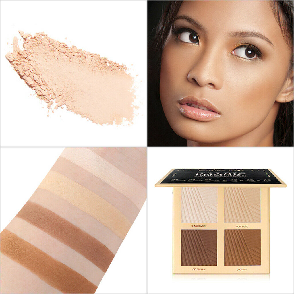 Makeup Silky Matte Bronzer Palette Long Lasting Face Contour Bronzing Powder