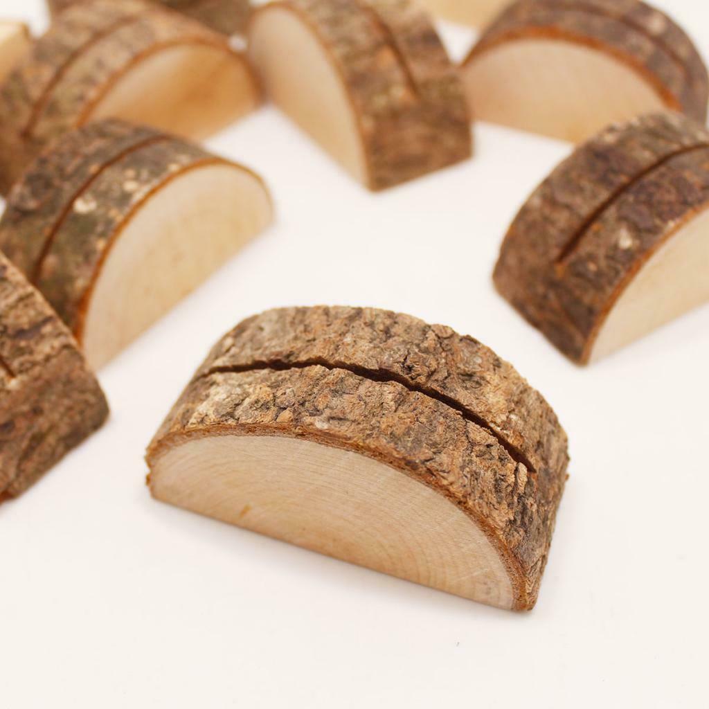 Rustic Wooden Place Cards  Table Number 50pcs Holds For Home Party
